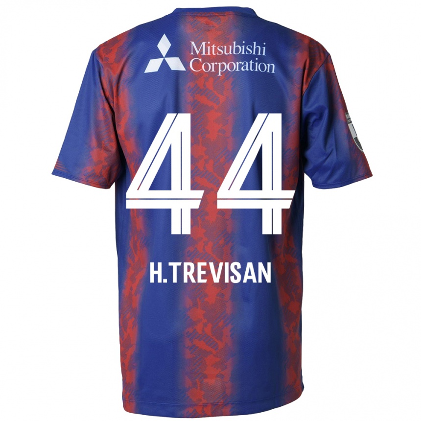 Niño Fútbol Camiseta Henrique Trevisan #44 Azul Rojo 1ª Equipación 2024/25