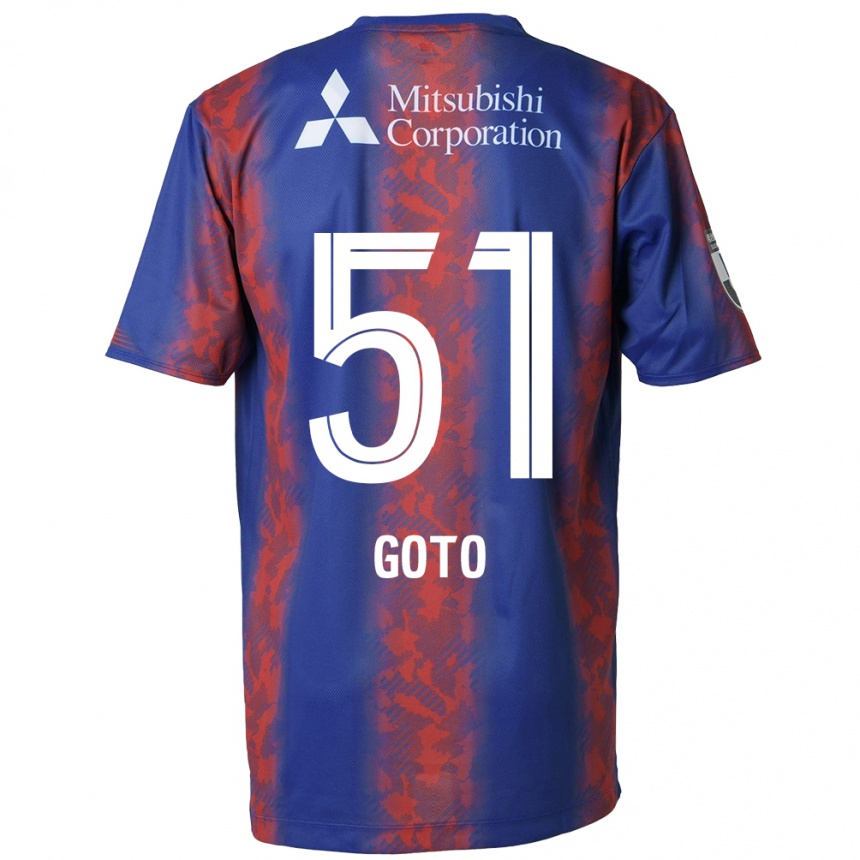 Niño Fútbol Camiseta Wataru Goto #51 Azul Rojo 1ª Equipación 2024/25