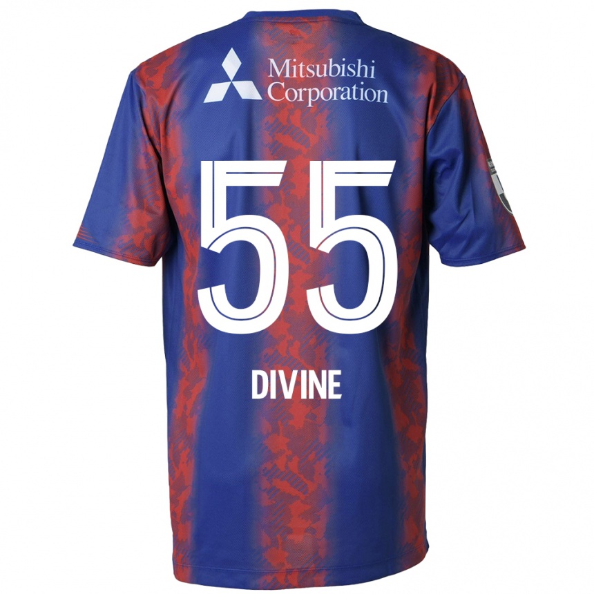 Niño Fútbol Camiseta Divine Chinedu Otani #55 Azul Rojo 1ª Equipación 2024/25