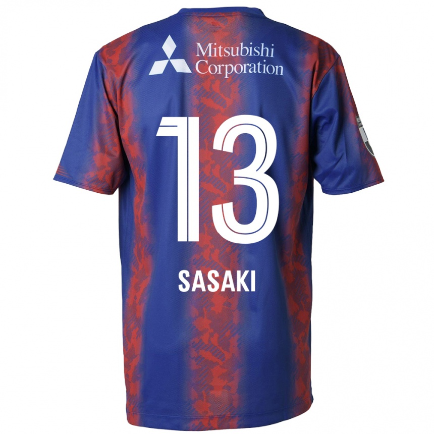 Niño Fútbol Camiseta Shoei Sasaki #13 Azul Rojo 1ª Equipación 2024/25