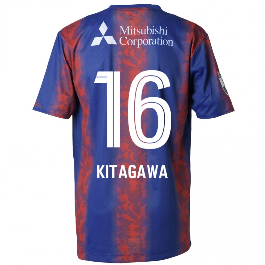 Niño Fútbol Camiseta Rento Kitagawa #16 Azul Rojo 1ª Equipación 2024/25