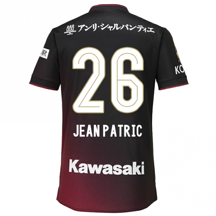 Niño Fútbol Camiseta Jean Patric #26 Negro Rojo 1ª Equipación 2024/25