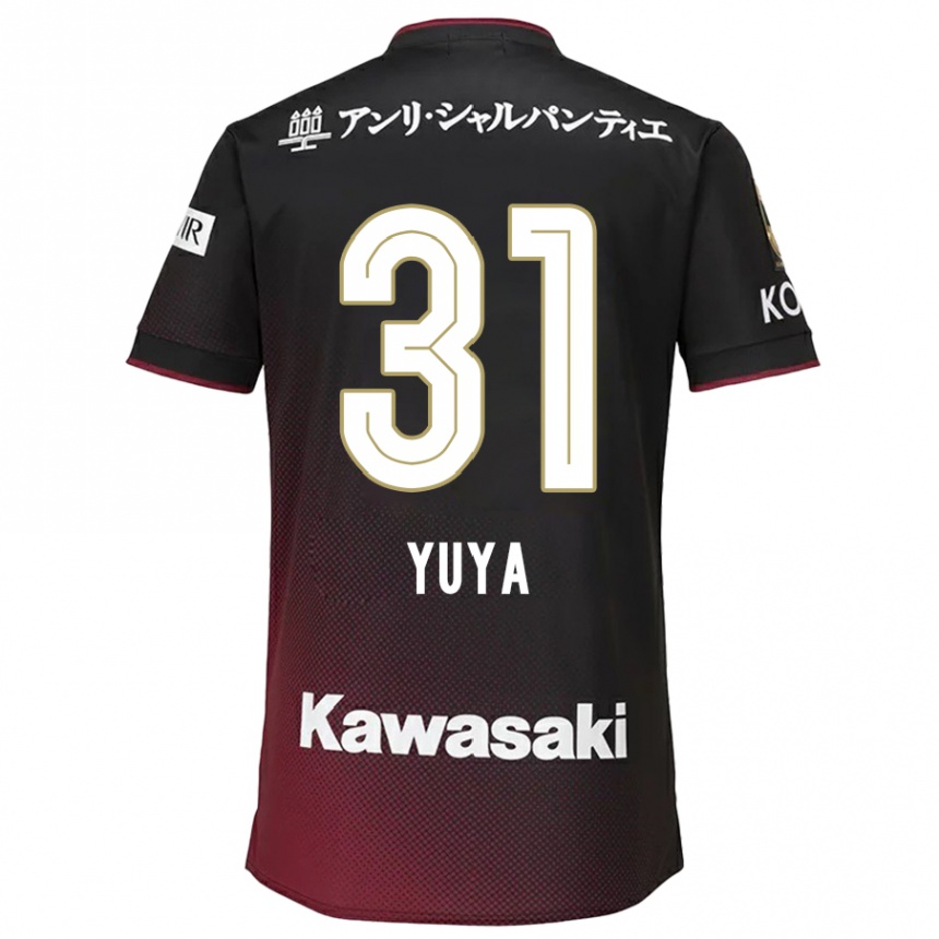 Niño Fútbol Camiseta Yuya Nakasaka #31 Negro Rojo 1ª Equipación 2024/25