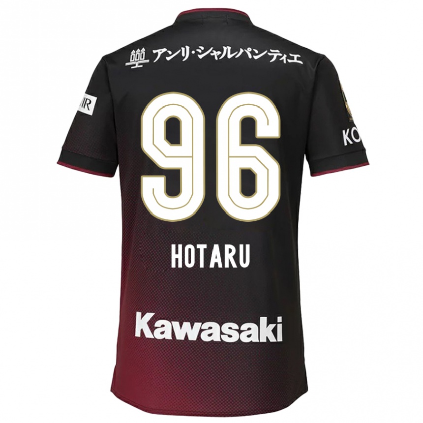 Niño Fútbol Camiseta Hotaru Yamaguchi #96 Negro Rojo 1ª Equipación 2024/25