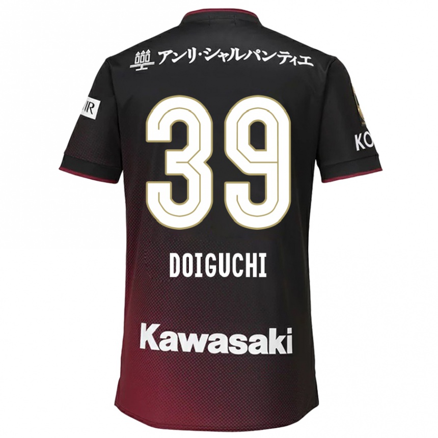 Niño Fútbol Camiseta Ritsu Doiguchi #39 Negro Rojo 1ª Equipación 2024/25