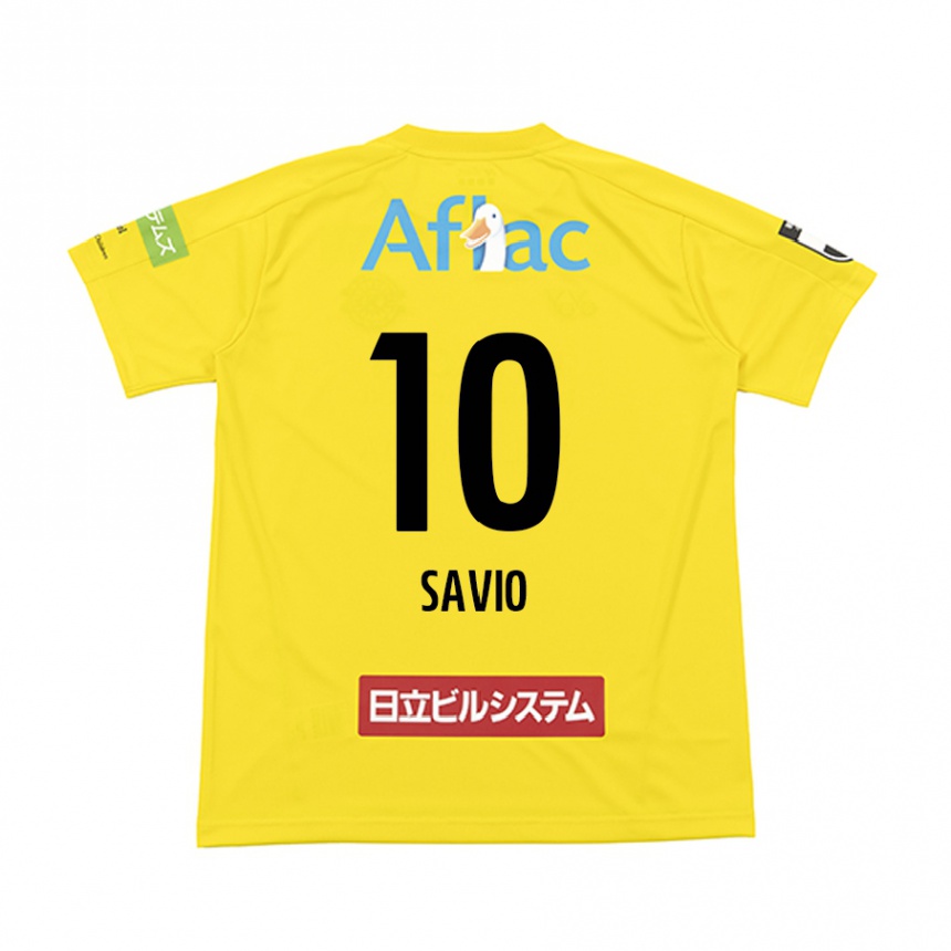 Niño Fútbol Camiseta Matheus Savio #10 Amarillo Negro 1ª Equipación 2024/25