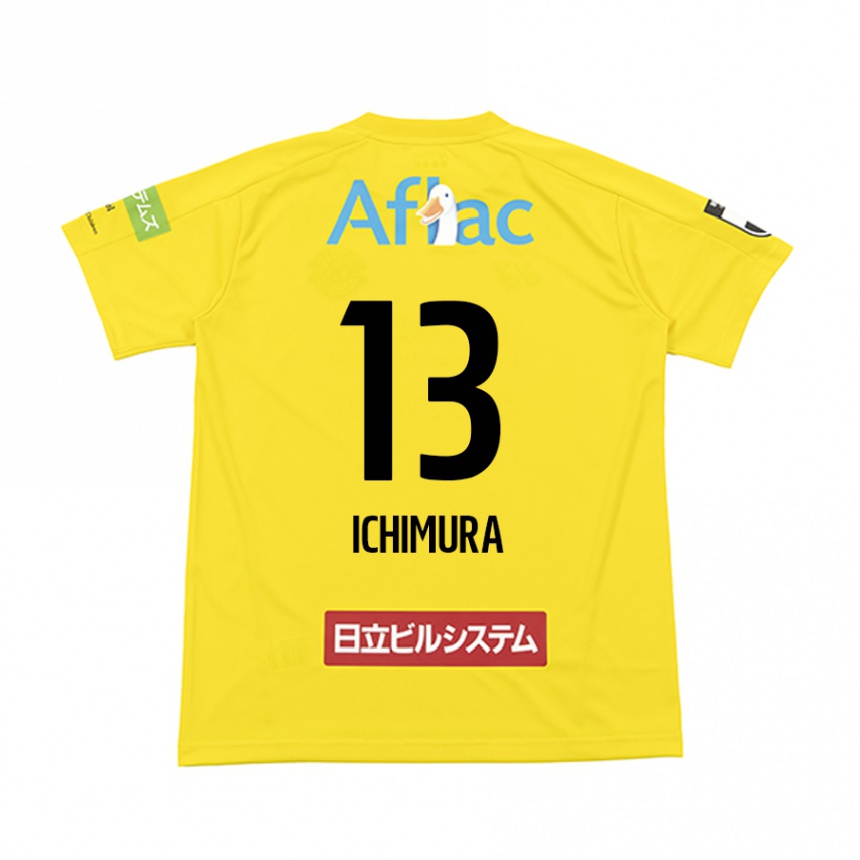 Niño Fútbol Camiseta Ken Ichimura #13 Amarillo Negro 1ª Equipación 2024/25