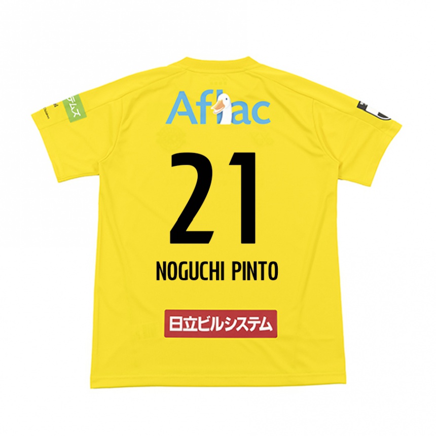 Niño Fútbol Camiseta Amato Noguchi Pinto #21 Amarillo Negro 1ª Equipación 2024/25