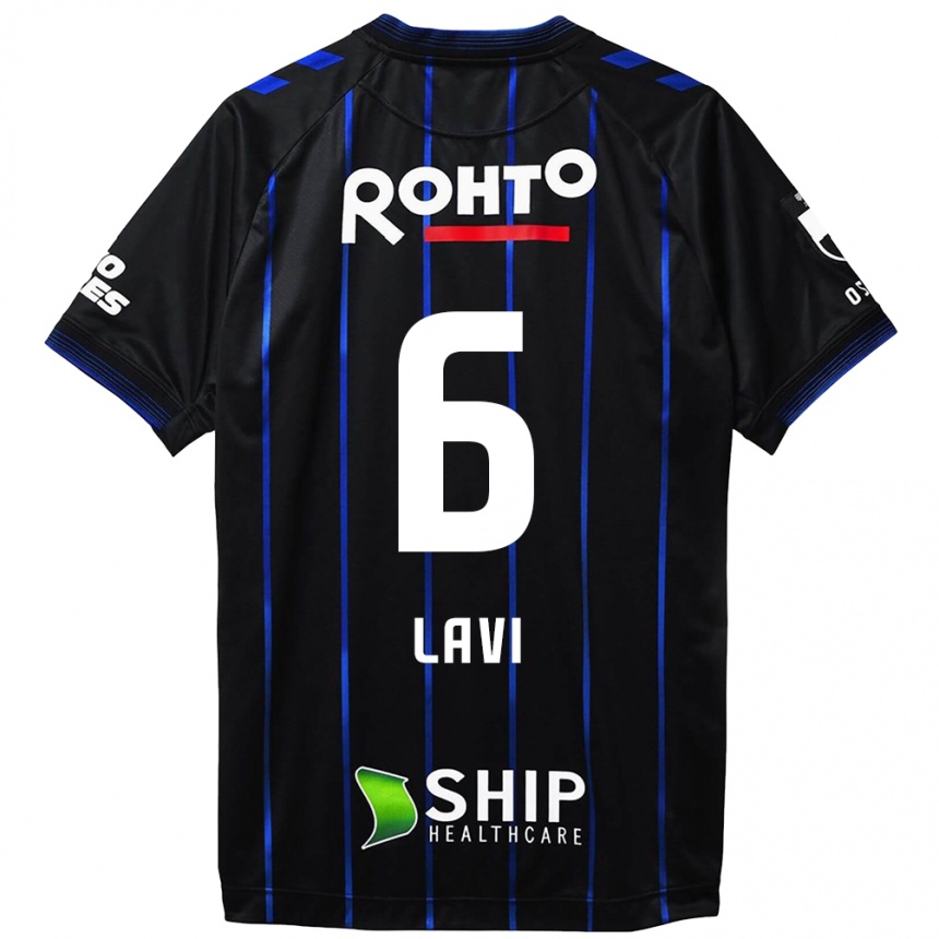 Niño Fútbol Camiseta Neta Lavi #6 Azul Negro 1ª Equipación 2024/25