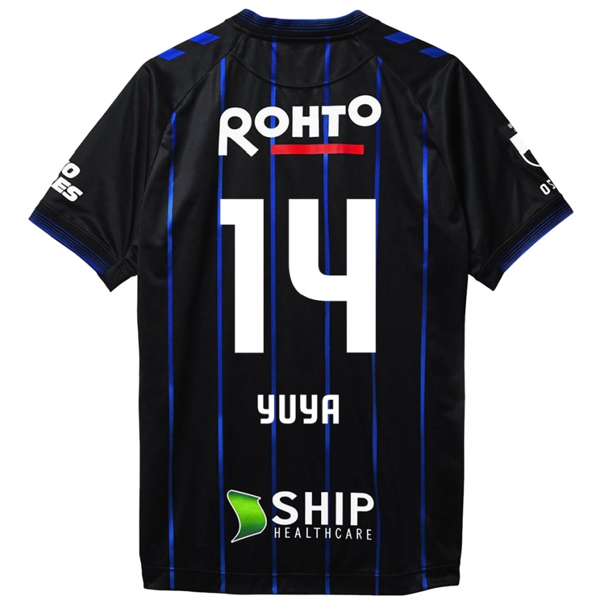 Niño Fútbol Camiseta Yuya Fukuda #14 Azul Negro 1ª Equipación 2024/25