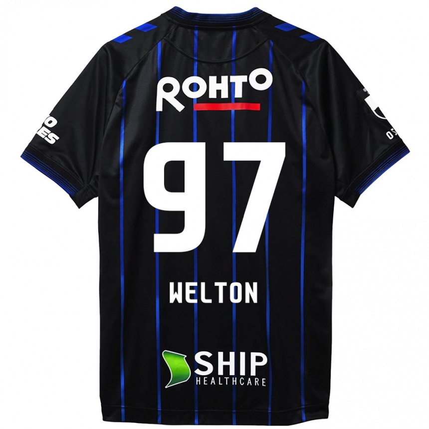 Niño Fútbol Camiseta Welton #97 Azul Negro 1ª Equipación 2024/25