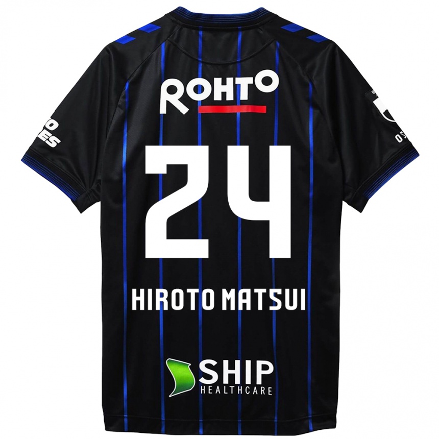 Niño Fútbol Camiseta Elijah Hiroto Matsui #24 Azul Negro 1ª Equipación 2024/25