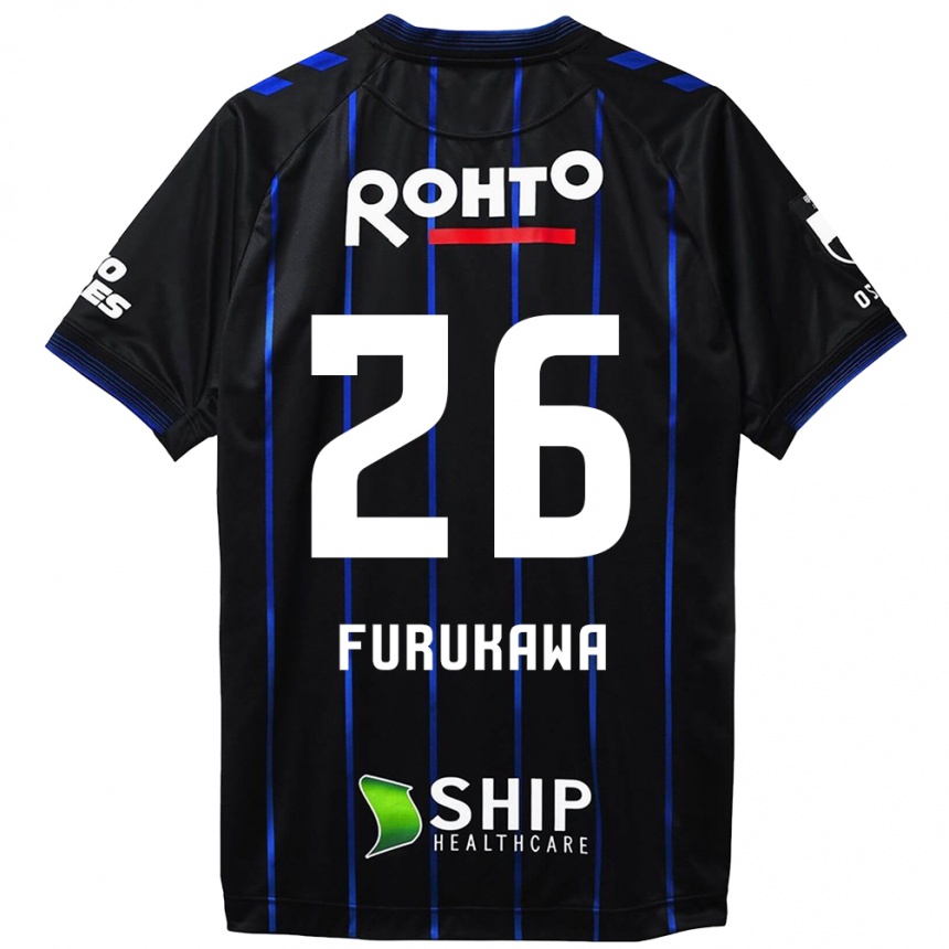 Niño Fútbol Camiseta Kanta Furukawa #26 Azul Negro 1ª Equipación 2024/25