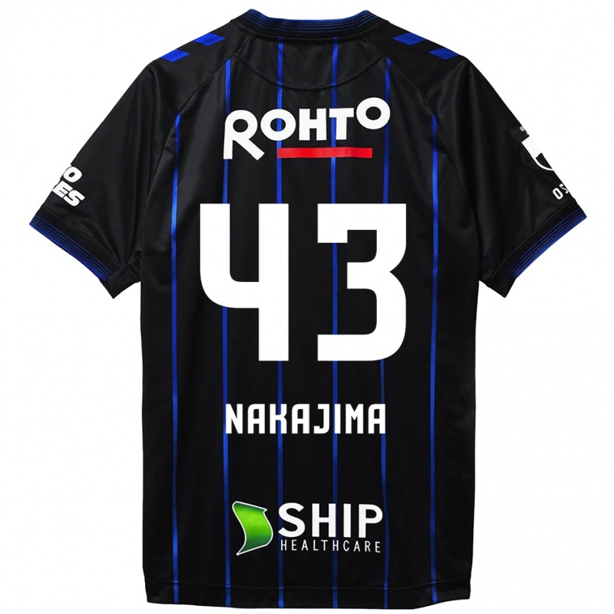 Niño Fútbol Camiseta Yugo Nakajima #43 Azul Negro 1ª Equipación 2024/25