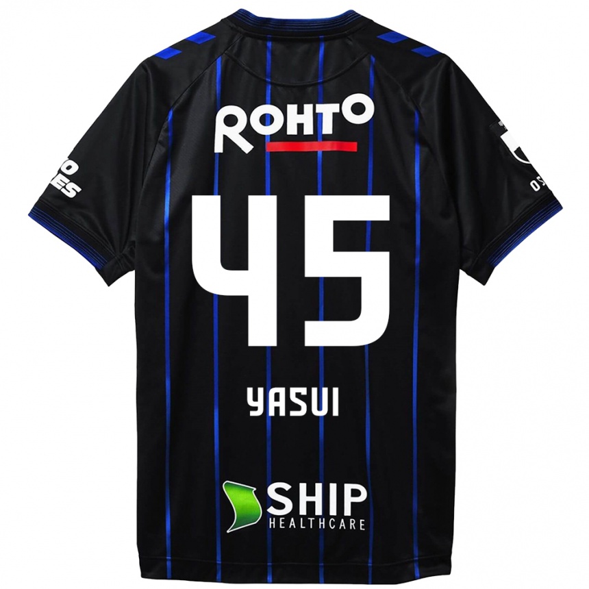 Niño Fútbol Camiseta Tsukasa Yasui #45 Azul Negro 1ª Equipación 2024/25