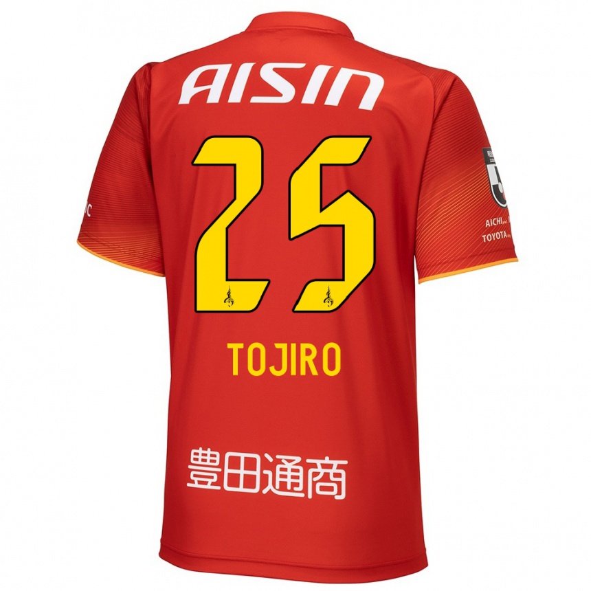 Niño Fútbol Camiseta Tojiro Kubo #25 Rojo Blanco Amarillo 1ª Equipación 2024/25