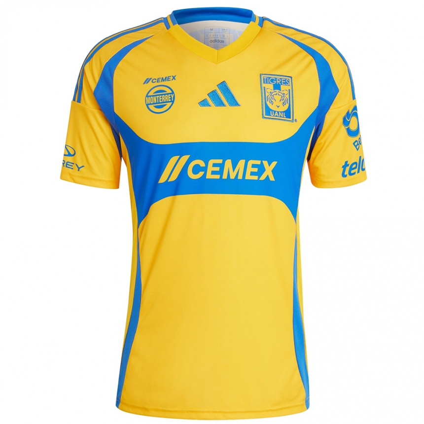 Niño Fútbol Camiseta Nayeli Rangel #11 Oro Amarillo 1ª Equipación 2024/25