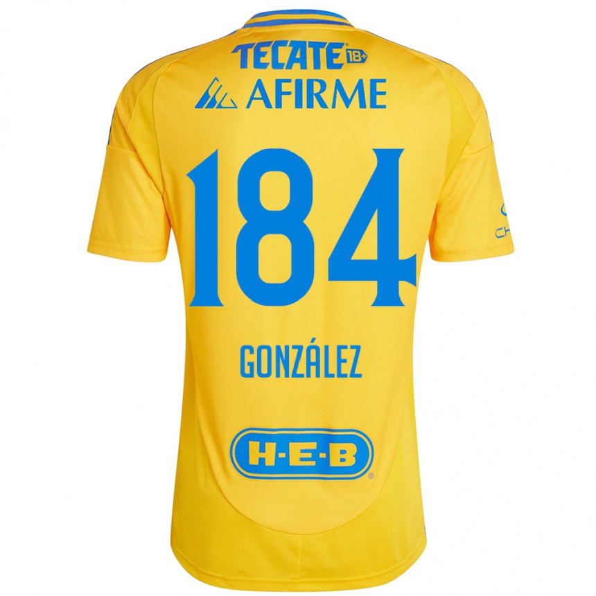 Niño Fútbol Camiseta Erick González #184 Oro Amarillo 1ª Equipación 2024/25