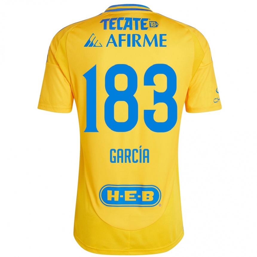 Niño Fútbol Camiseta Zahir García #183 Oro Amarillo 1ª Equipación 2024/25