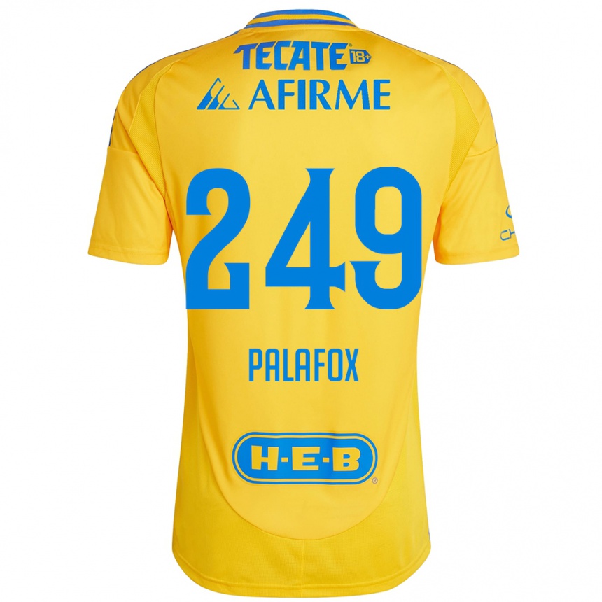 Niño Fútbol Camiseta José Palafox #249 Oro Amarillo 1ª Equipación 2024/25