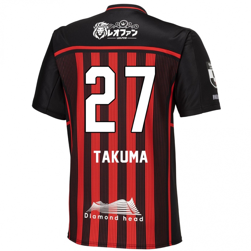 Niño Fútbol Camiseta Takuma Arano #27 Negro Rojo 1ª Equipación 2024/25