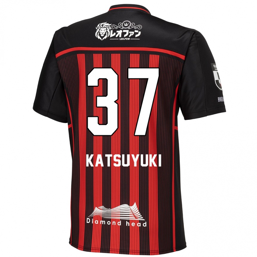 Niño Fútbol Camiseta Katsuyuki Tanaka #37 Negro Rojo 1ª Equipación 2024/25