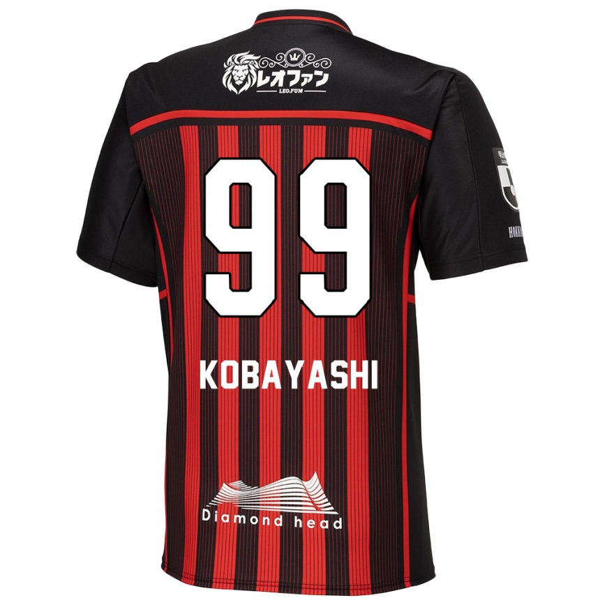 Niño Fútbol Camiseta Yuki Kobayashi #99 Negro Rojo 1ª Equipación 2024/25