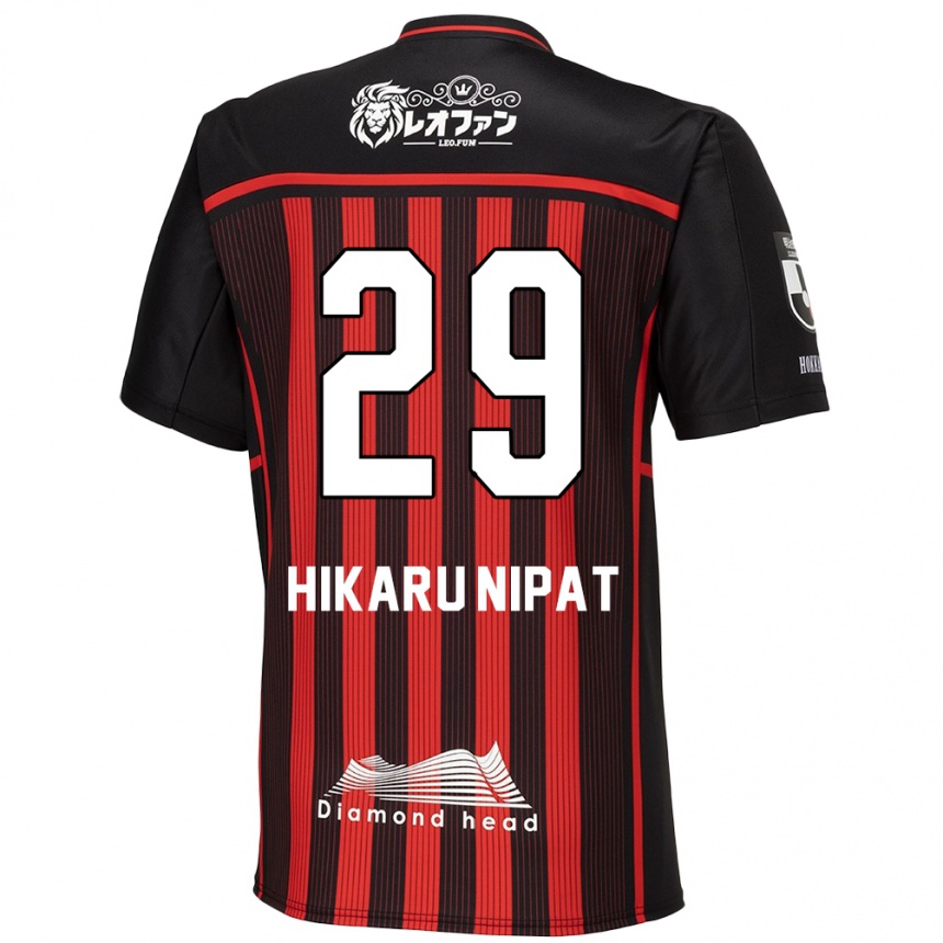 Niño Fútbol Camiseta Reese Hikaru Nipat #29 Negro Rojo 1ª Equipación 2024/25