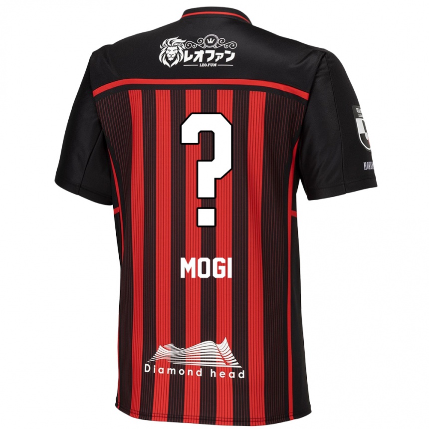 Niño Fútbol Camiseta Katsuyuki Mogi #0 Negro Rojo 1ª Equipación 2024/25