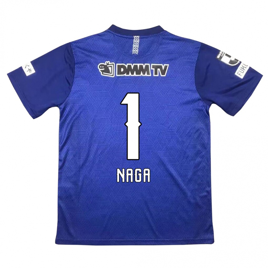 Niño Fútbol Camiseta Takumi Nagaishi #1 Azul Oscuro 1ª Equipación 2024/25