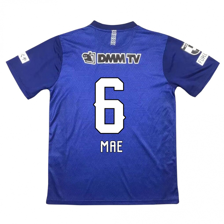 Niño Fútbol Camiseta Hiroyuki Mae #6 Azul Oscuro 1ª Equipación 2024/25