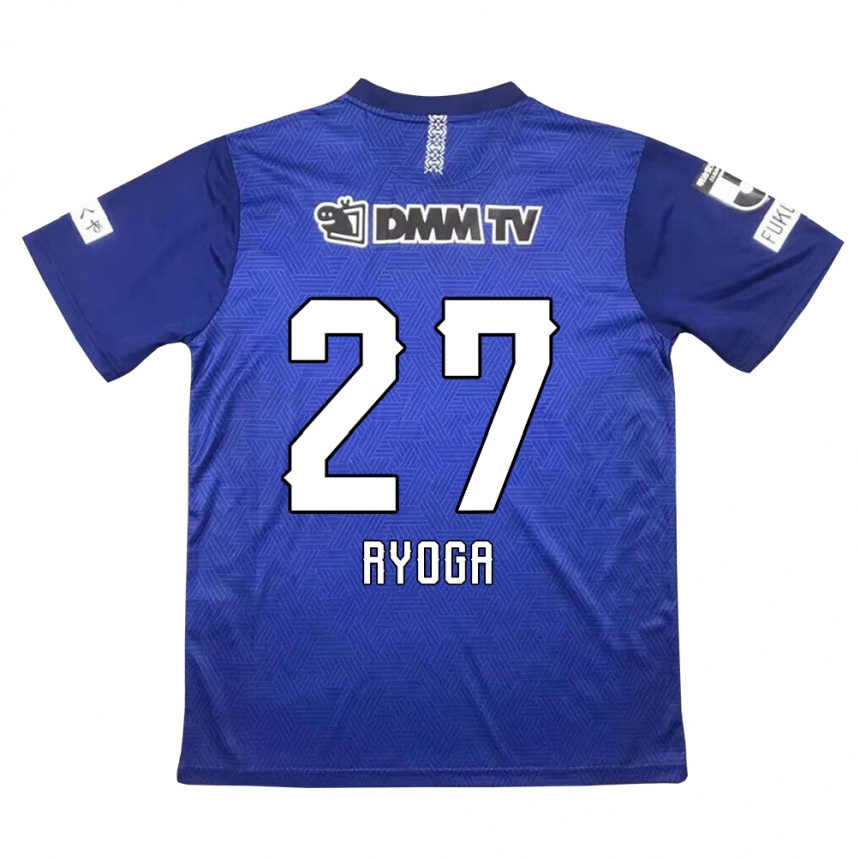 Niño Fútbol Camiseta Ryoga Sato #27 Azul Oscuro 1ª Equipación 2024/25