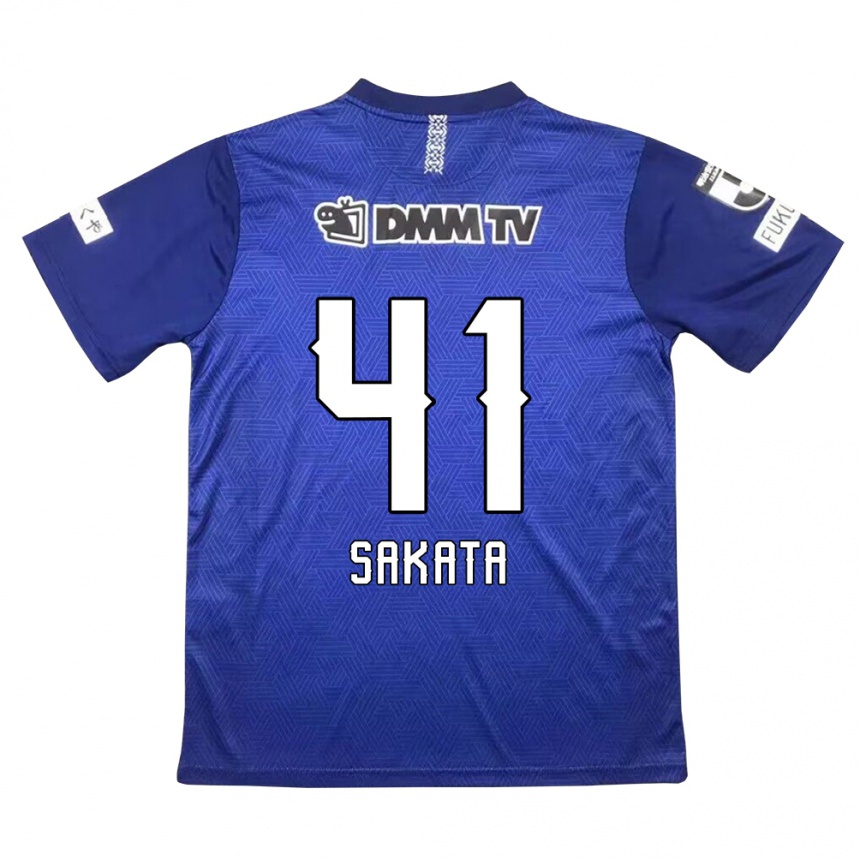 Niño Fútbol Camiseta Daiki Sakata #41 Azul Oscuro 1ª Equipación 2024/25