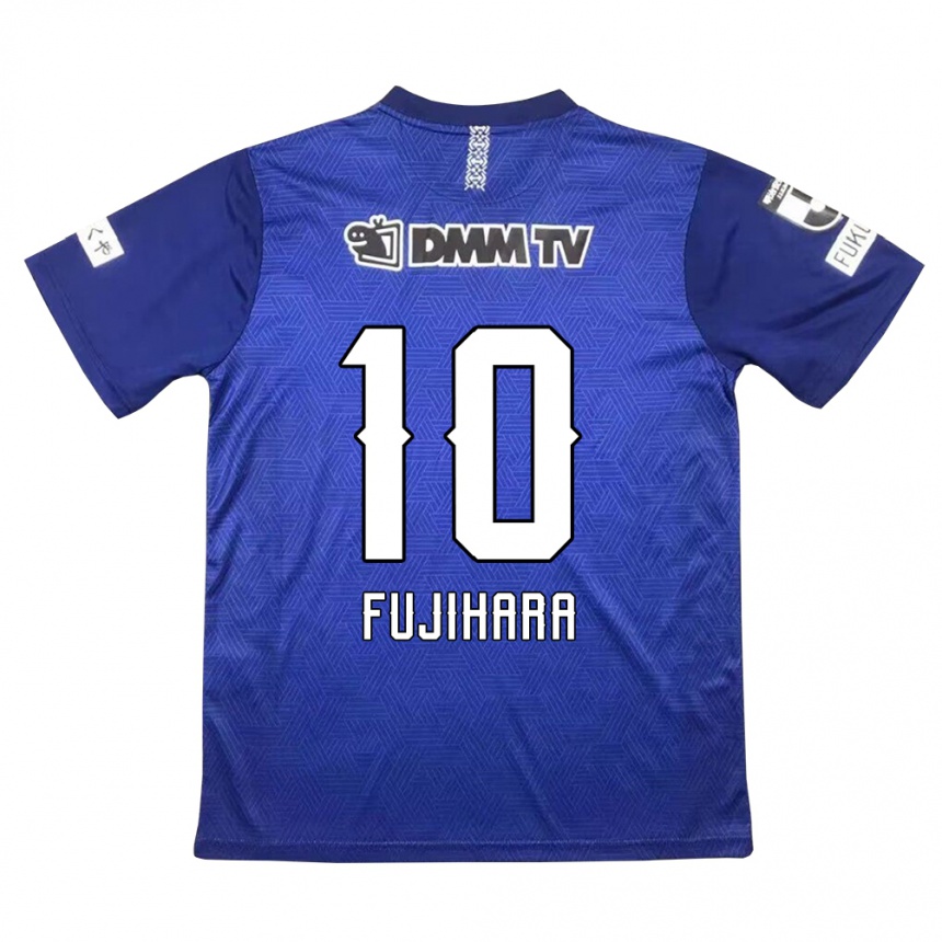 Niño Fútbol Camiseta Naoatsu Fujihara #10 Azul Oscuro 1ª Equipación 2024/25