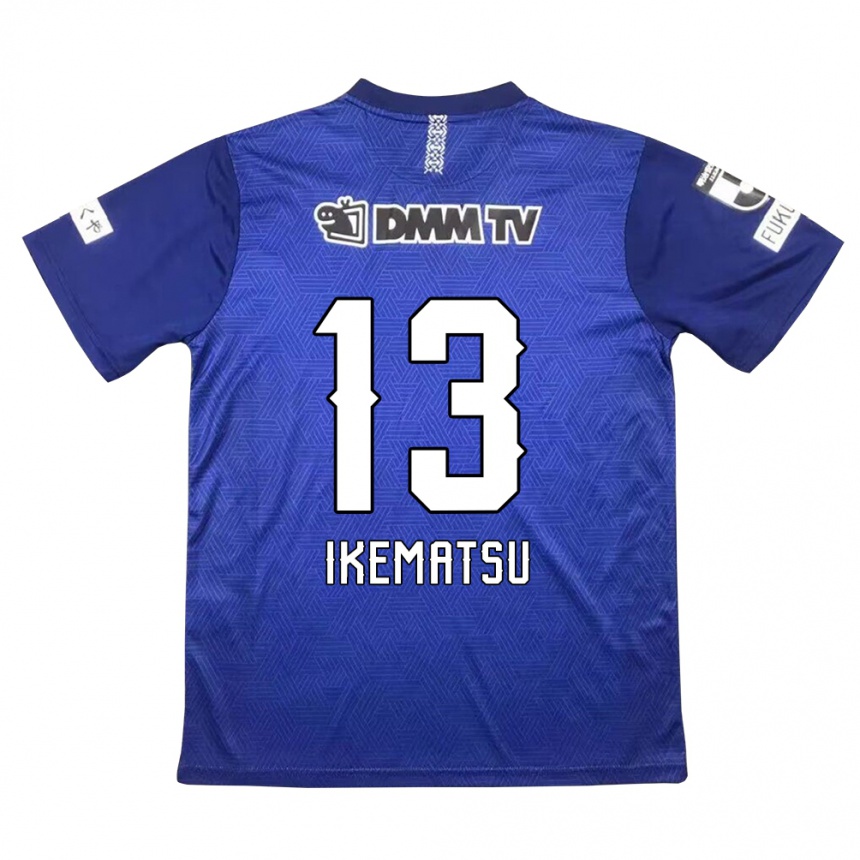 Niño Fútbol Camiseta Shumpei Ikematsu #13 Azul Oscuro 1ª Equipación 2024/25