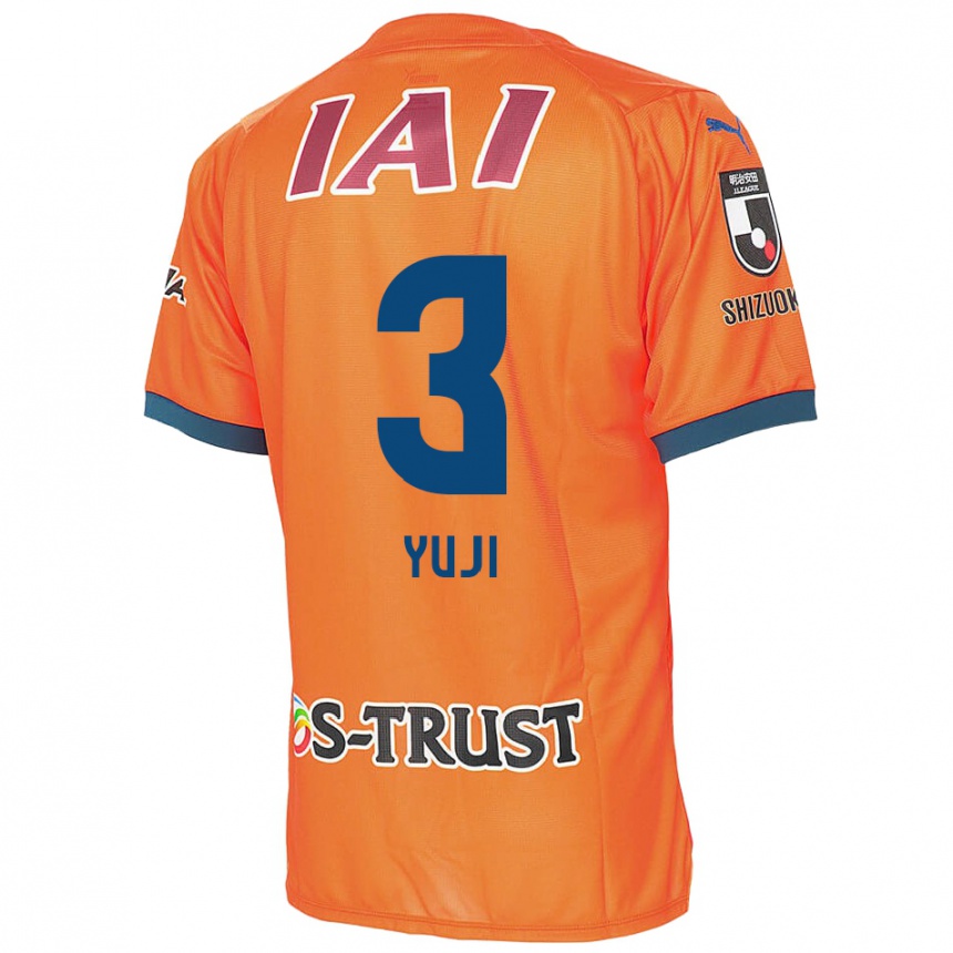 Niño Fútbol Camiseta Yuji Takahashi #3 Naranja Azul 1ª Equipación 2024/25