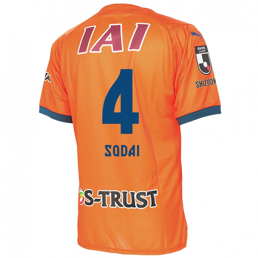 Niño Fútbol Camiseta Sodai Hasukawa #4 Naranja Azul 1ª Equipación 2024/25