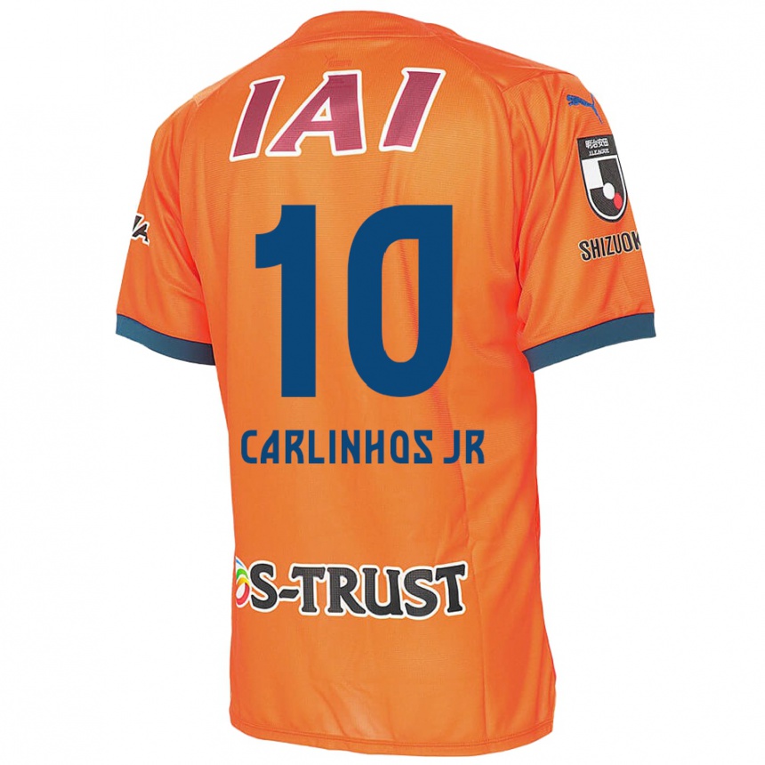 Niño Fútbol Camiseta Carlinhos Junior #10 Naranja Azul 1ª Equipación 2024/25