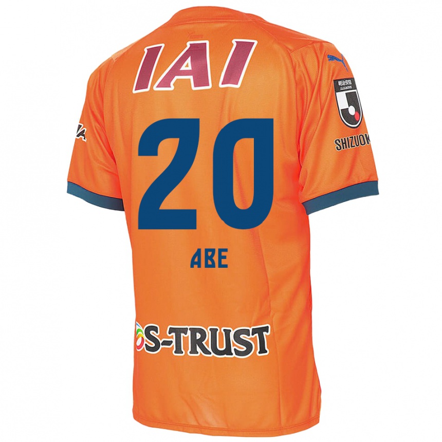 Niño Fútbol Camiseta Ryoya Abe #20 Naranja Azul 1ª Equipación 2024/25