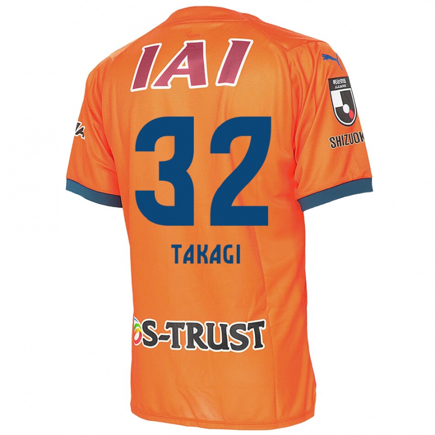 Niño Fútbol Camiseta Sen Takagi #32 Naranja Azul 1ª Equipación 2024/25