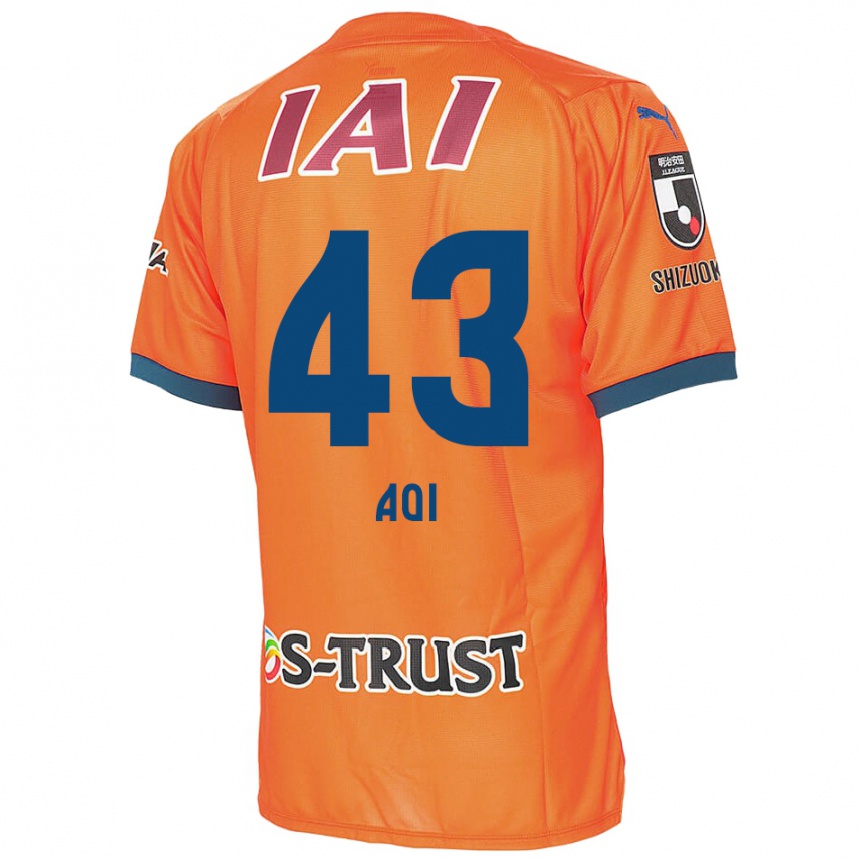 Niño Fútbol Camiseta Aoi Ando #43 Naranja Azul 1ª Equipación 2024/25