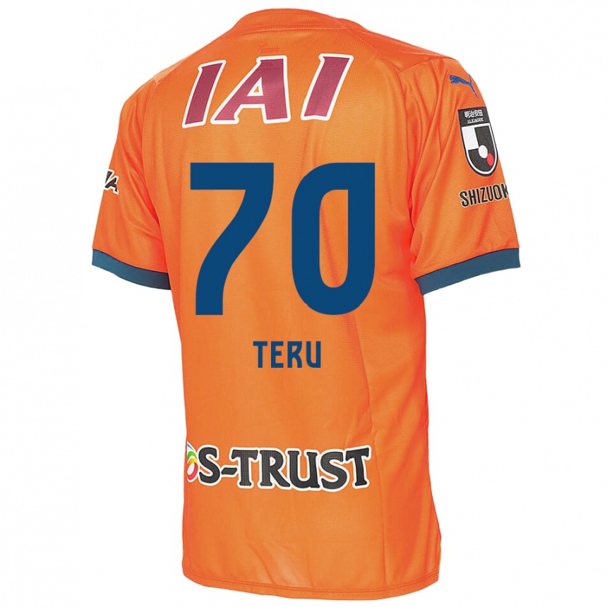 Niño Fútbol Camiseta Teruki Hara #70 Naranja Azul 1ª Equipación 2024/25