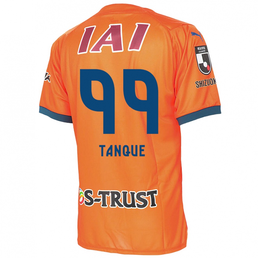 Niño Fútbol Camiseta Douglas Tanque #99 Naranja Azul 1ª Equipación 2024/25