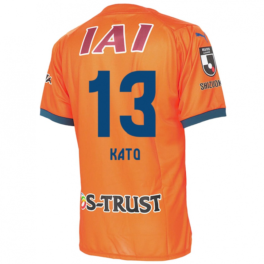 Niño Fútbol Camiseta Daiya Kato #13 Naranja Azul 1ª Equipación 2024/25