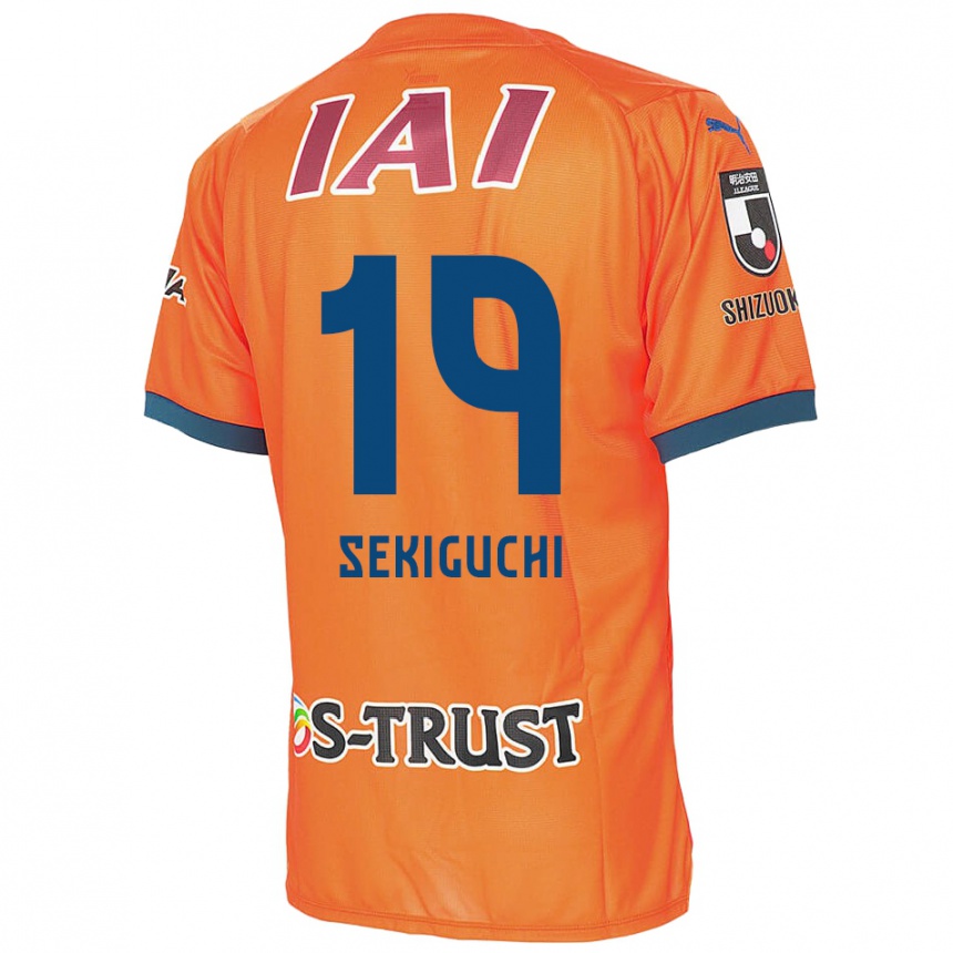 Niño Fútbol Camiseta Kota Sekiguchi #19 Naranja Azul 1ª Equipación 2024/25