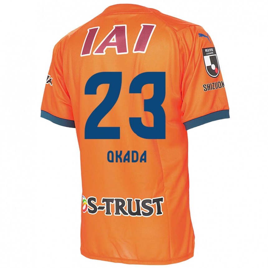 Niño Fútbol Camiseta Shu Okada #23 Naranja Azul 1ª Equipación 2024/25