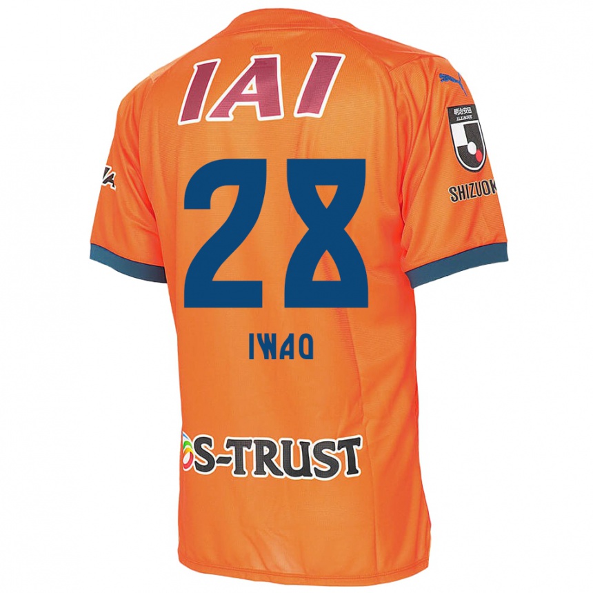 Niño Fútbol Camiseta Takeru Iwao #28 Naranja Azul 1ª Equipación 2024/25