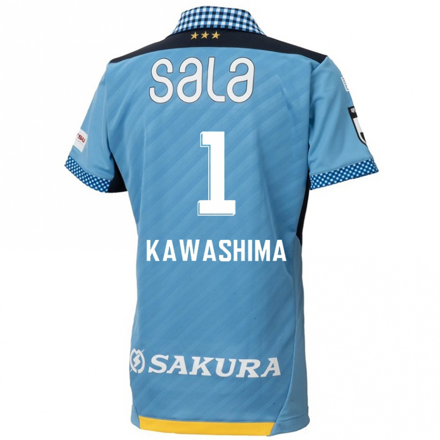 Niño Fútbol Camiseta Eiji Kawashima #1 Azul Negro 1ª Equipación 2024/25