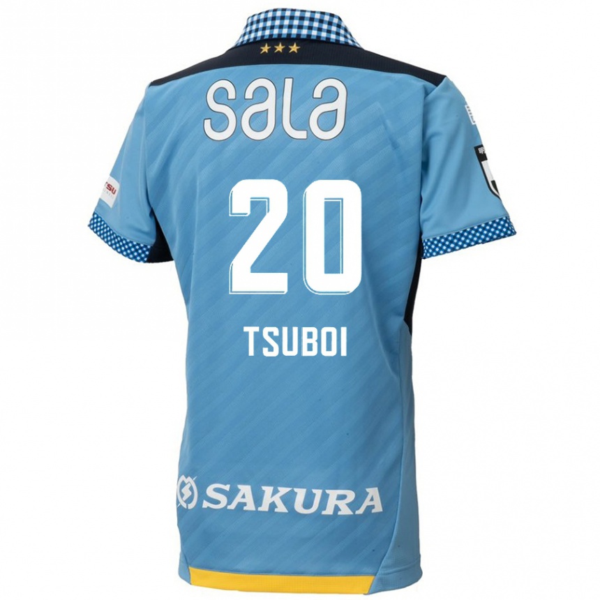 Niño Fútbol Camiseta Yuya Tsuboi #20 Azul Negro 1ª Equipación 2024/25