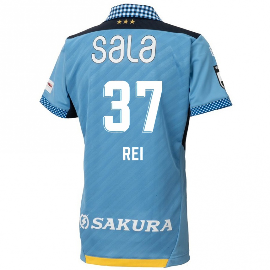 Niño Fútbol Camiseta Rei Hirakawa #37 Azul Negro 1ª Equipación 2024/25